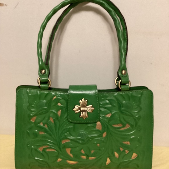 PATRICIA NASH TOOLED LEATHER TOTE - Picture 1 of 12